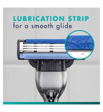 Gillette Mach3 razor handle with 2 blade refills, imported from the UK