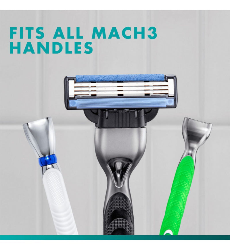 Gillette Mach3 razor blade refills 8 count - British product