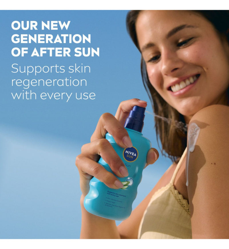 NIVEA after sun spray with aloe vera 200ml - British product