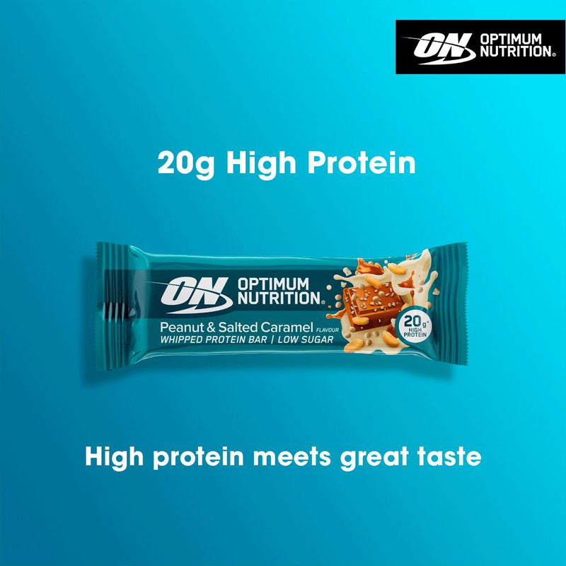 Optimum Nutrition Protein Bar Peanut Salted Caramel 68g, imported from the UK