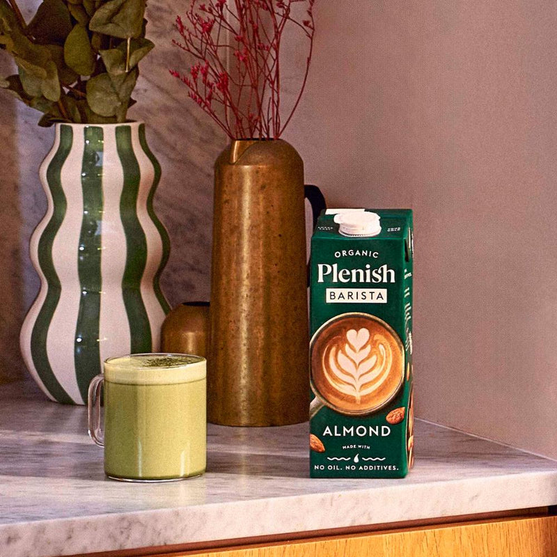 Plenish barista almond drink 1L organic UHT, UK version