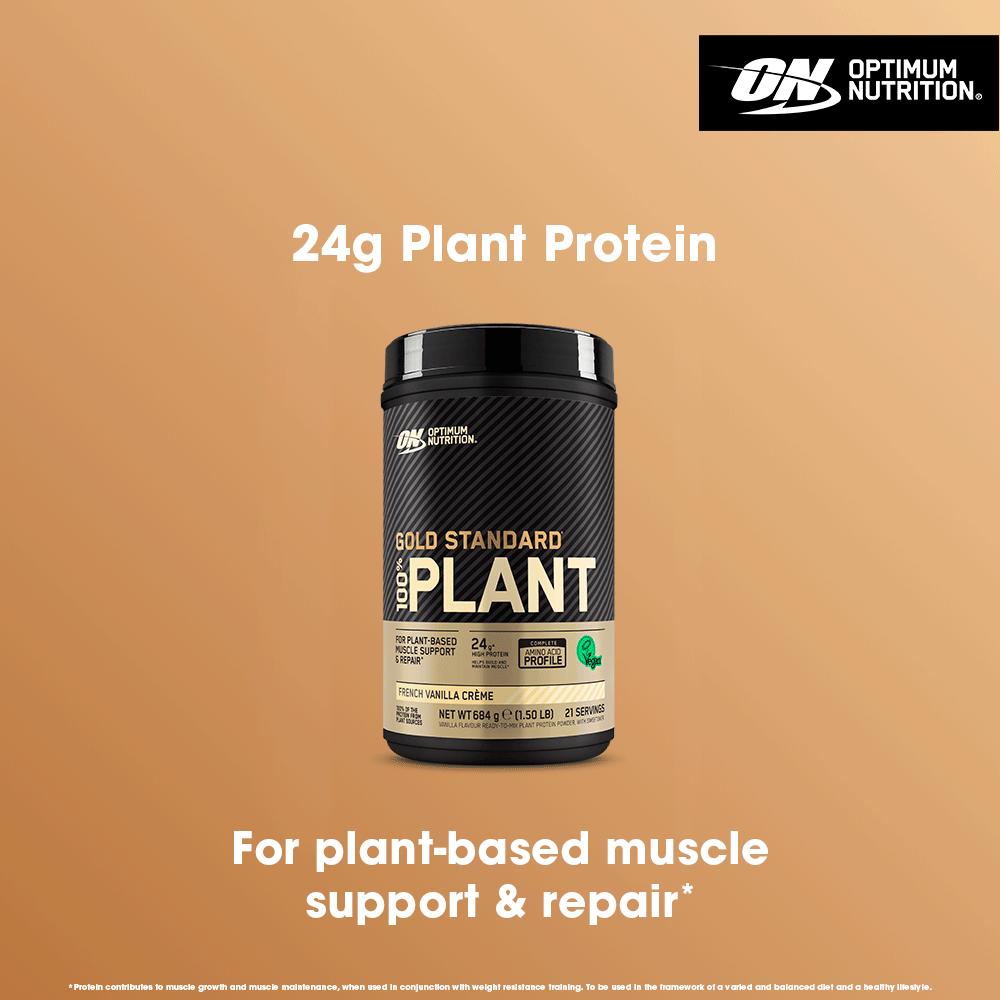 Optimum Nutrition plant protein powder French Vanilla Creme 684g (British brand)