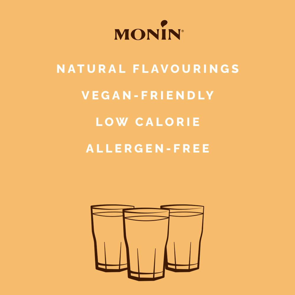 Monin Caramel Syrup 250ml, imported from the UK