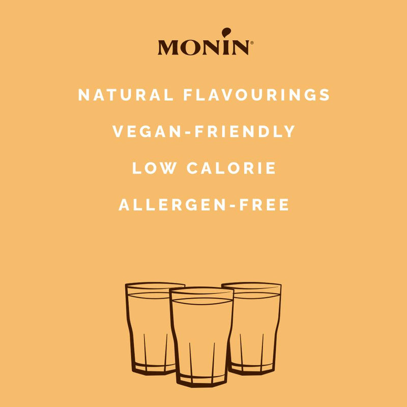 Monin Caramel Syrup 250ml, imported from the UK