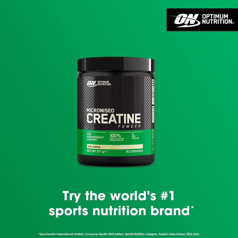 Optimum Nutrition creatine powder unflavoured 317g - British product
