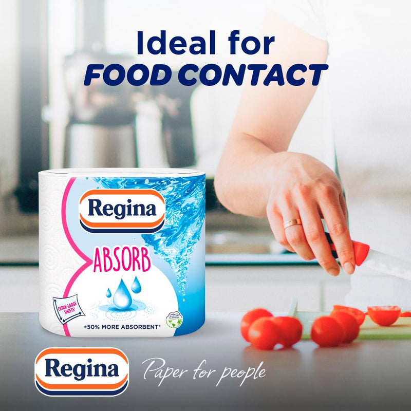 Regina Absorb kitchen towel rolls x2 - British product
