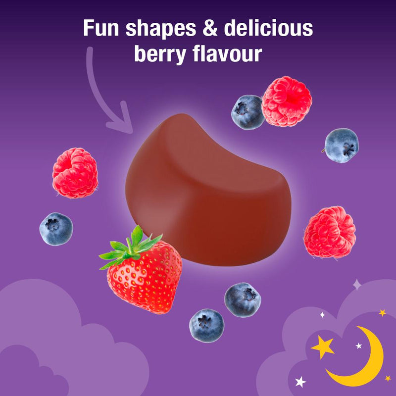 Haliborange night time gummies mixed berry flavour 30 gummies, imported from the UK