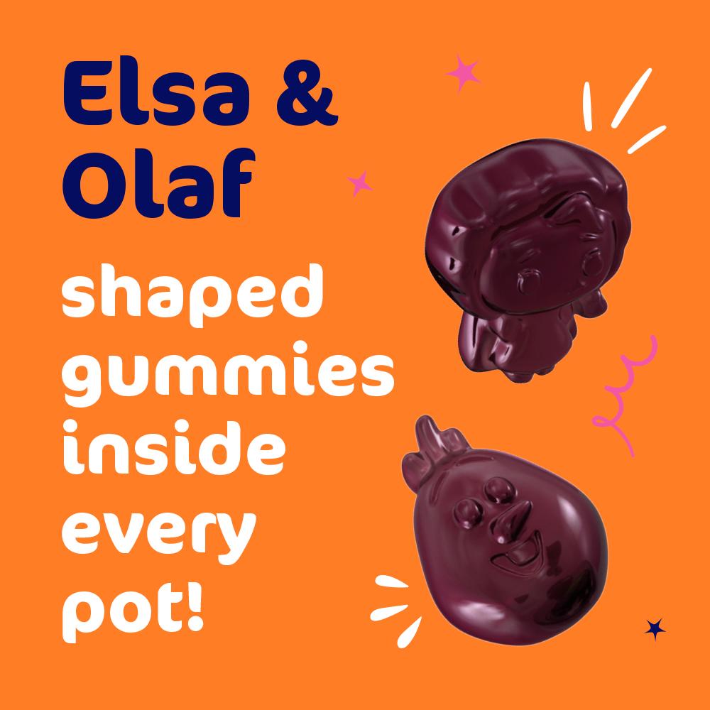 Haliborange Disney Frozen Iron & Vit C 60 Character Shaped Blackcurrant Flavour Softies for Kids 3+