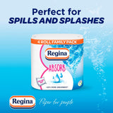 Regina Absorb kitchen towel rolls 4-pack, UK version