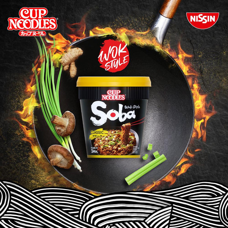 Nissin Soba wok style instant noodles 90g - British product