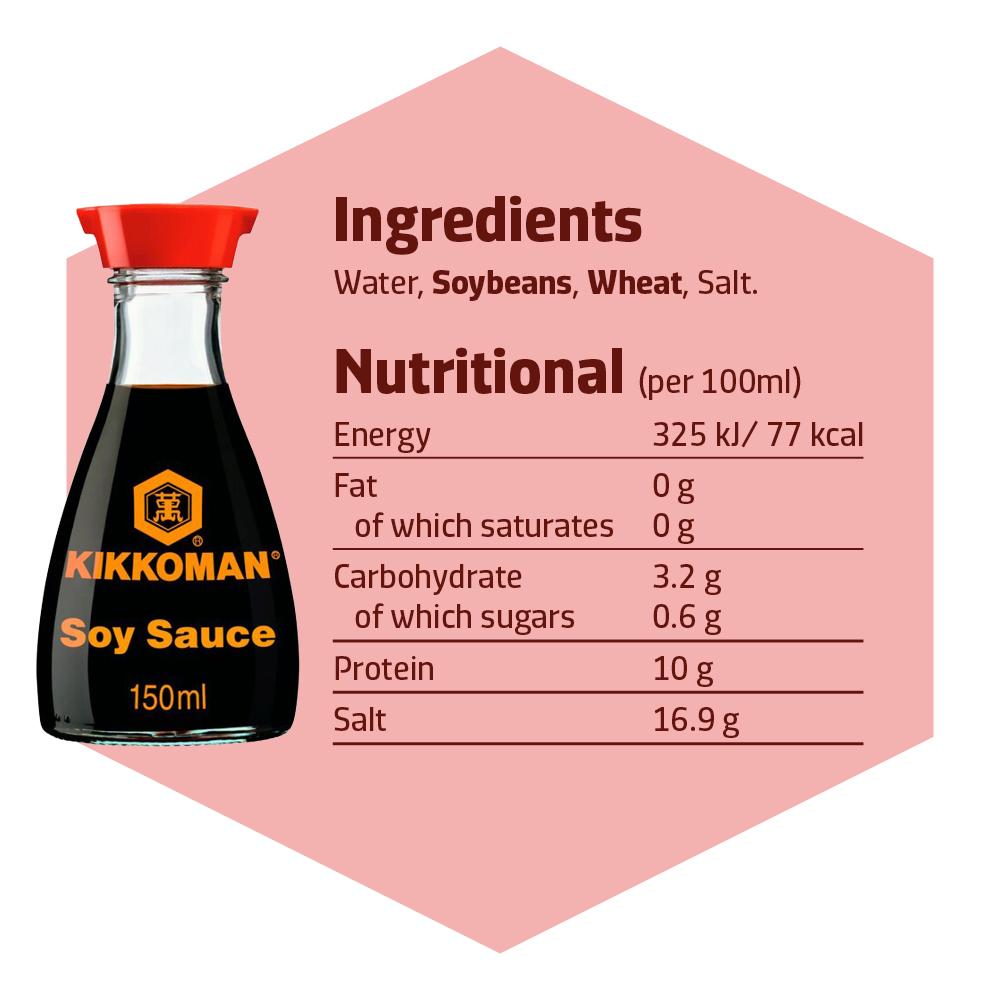 Kikkoman naturally brewed soy sauce 150ml, UK version