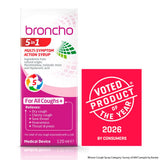 Broncho cough syrup 5in1 multi-symptom 120ml, imported from the UK