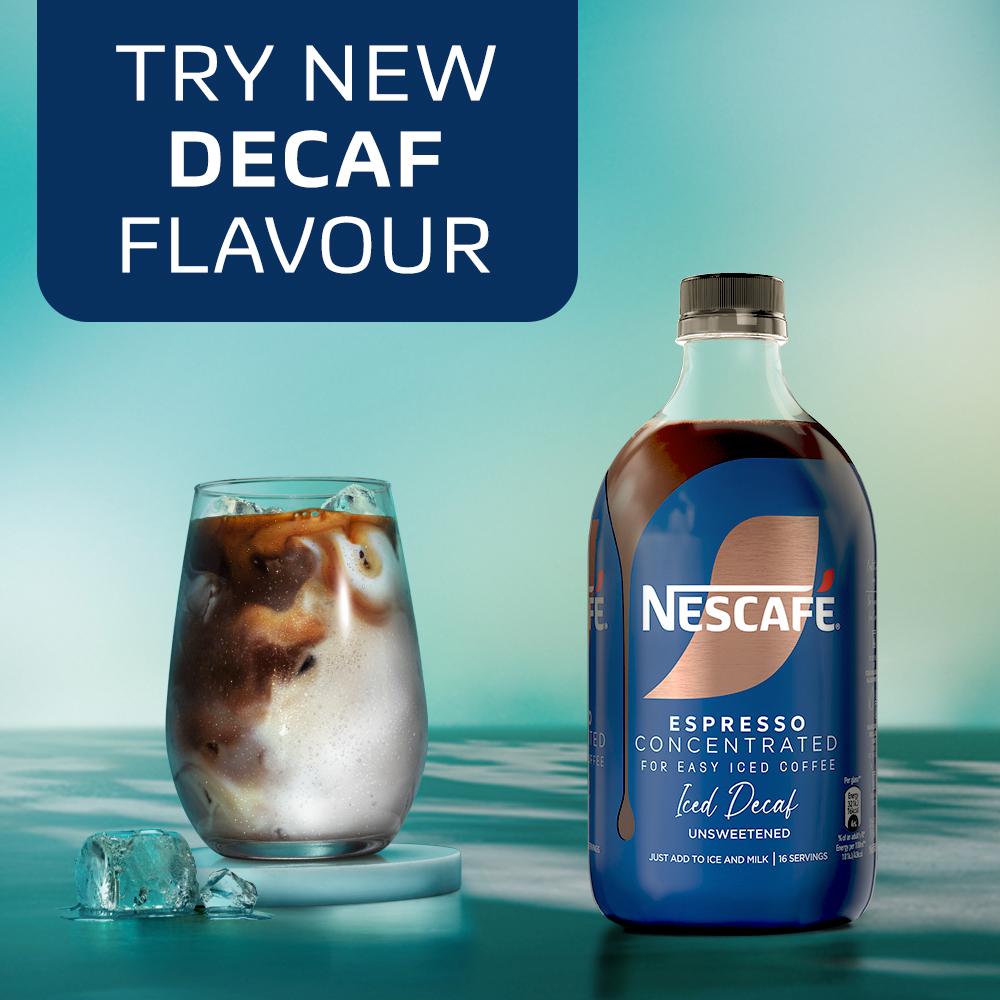 Nescafé iced coffee concentrate decaf 500ml (British brand)