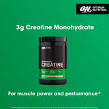 Optimum Nutrition Creatine Powder Unflavoured 634g, imported from the UK
