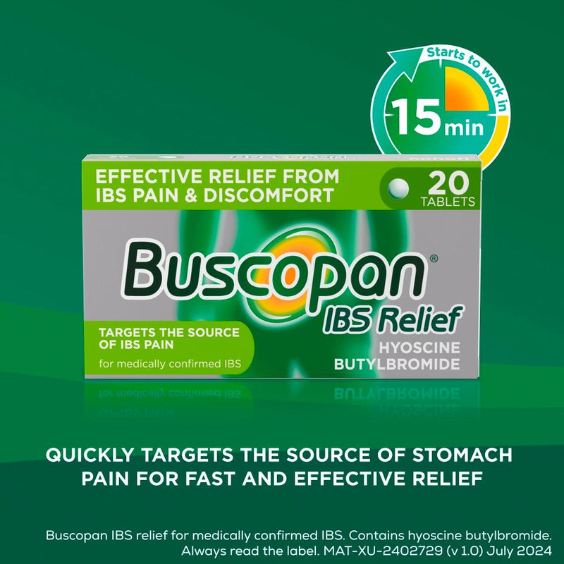 Buscopan IBS Relief tablets 8 tablets, imported from the UK