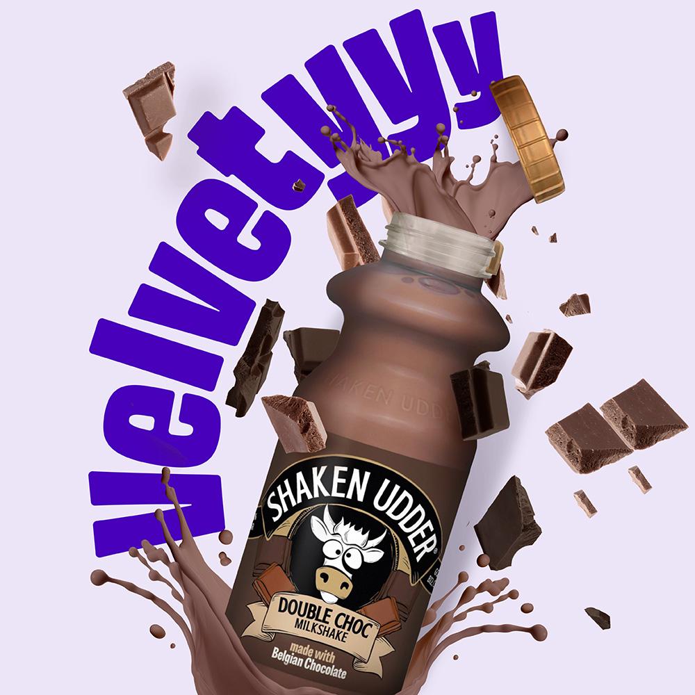Shaken Udder Double Chocolate Milkshake 330ml (British brand)