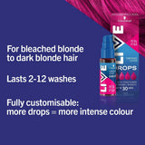 Schwarzkopf Petal Pink temporary hair dye drops 30ml (British brand)