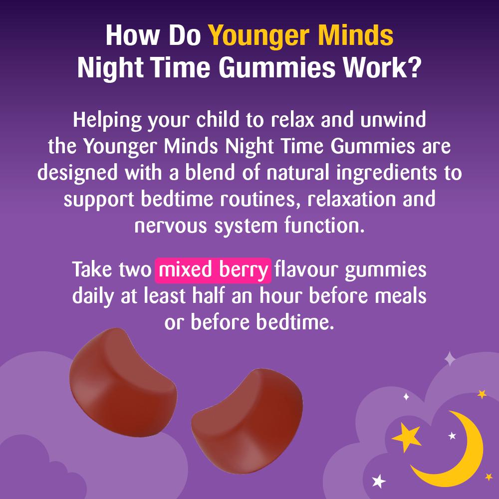Haliborange night time gummies mixed berry flavour 30 gummies, imported from the UK