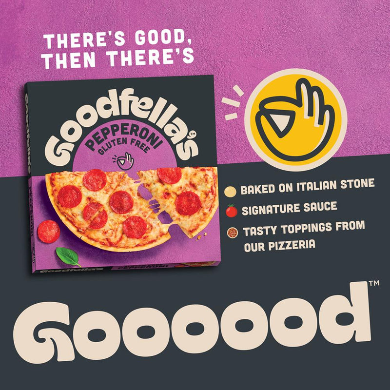 Goodfella's frozen gluten free pepperoni pizza 317g (British brand)