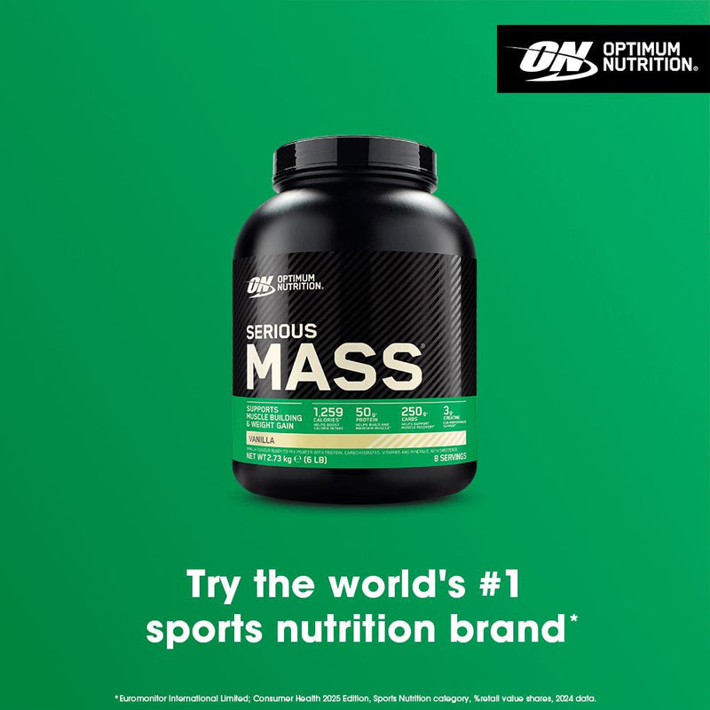 Optimum Nutrition Serious Mass weight gainer powder vanilla 2.73kg - British product