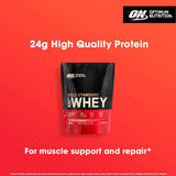 Optimum Nutrition whey protein powder strawberry flavour 450g - British product