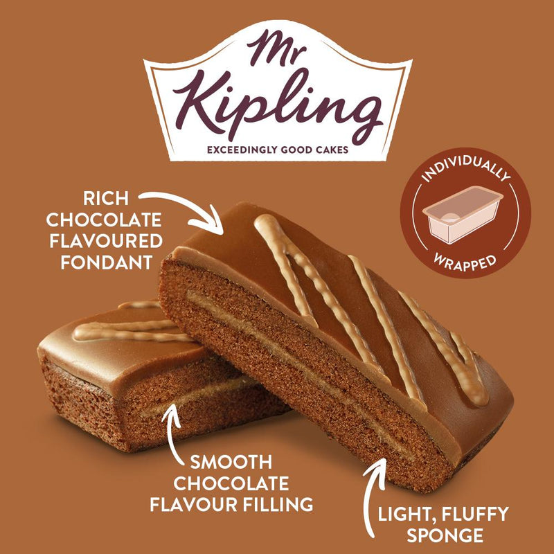 Mr Kipling chocolate cake slices x8 (British brand)