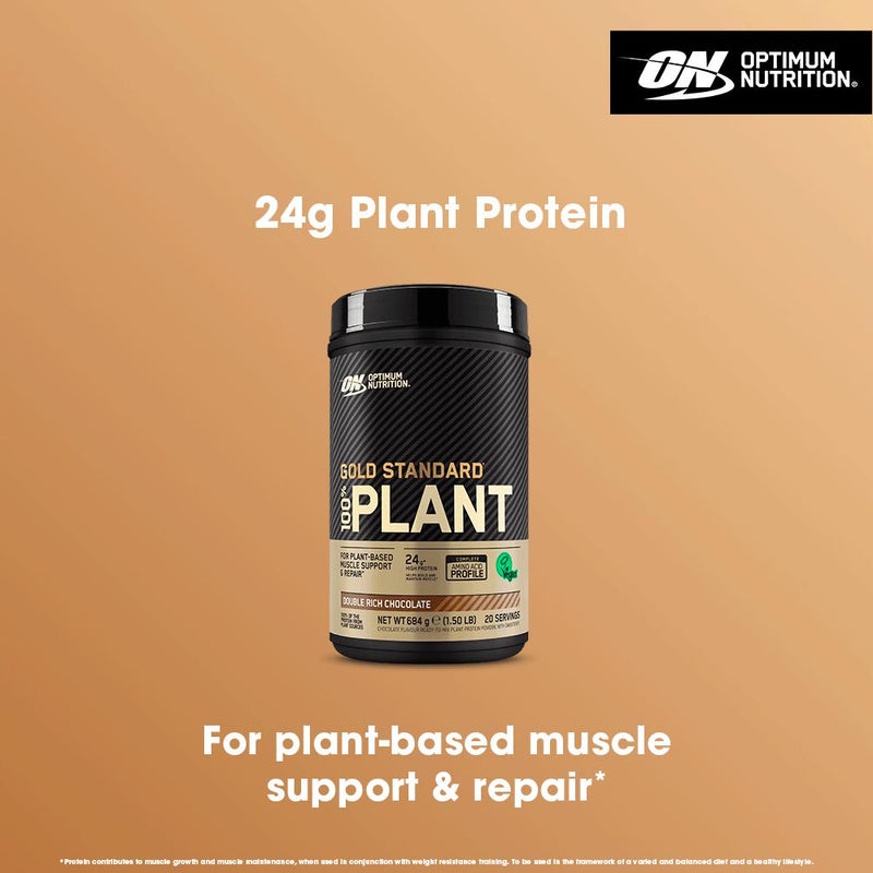 Optimum Nutrition plant protein powder Double Rich Chocolate 684g - British product