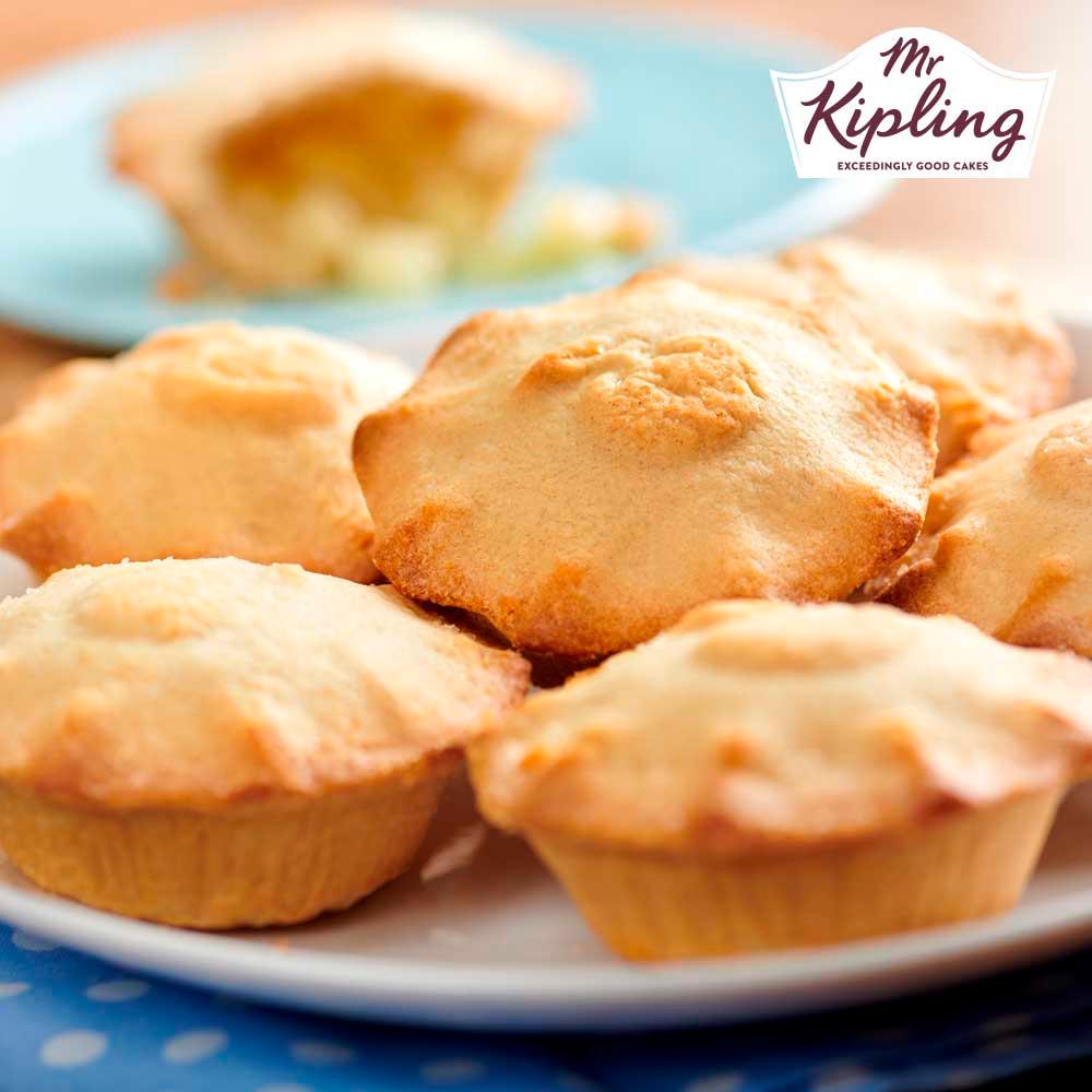 Mr Kipling Bramley apple pies, 6 pack, imported from the UK