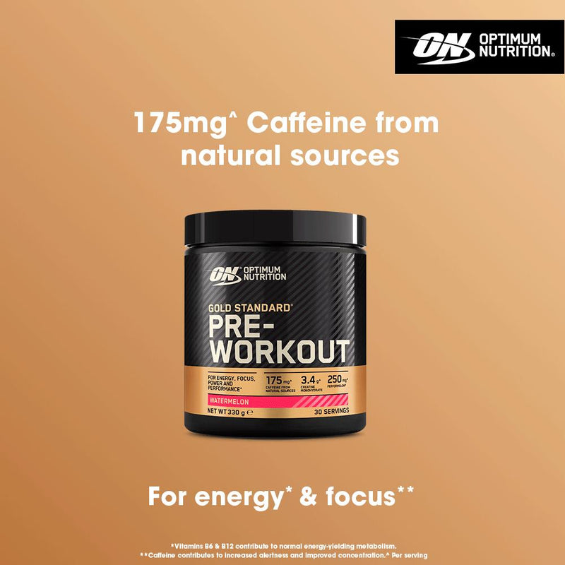 Optimum Nutrition Gold Standard Pre Workout watermelon 330g (British brand)