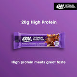 Optimum Nutrition protein bar Nutty Chocolate Caramel 70g, imported from the UK