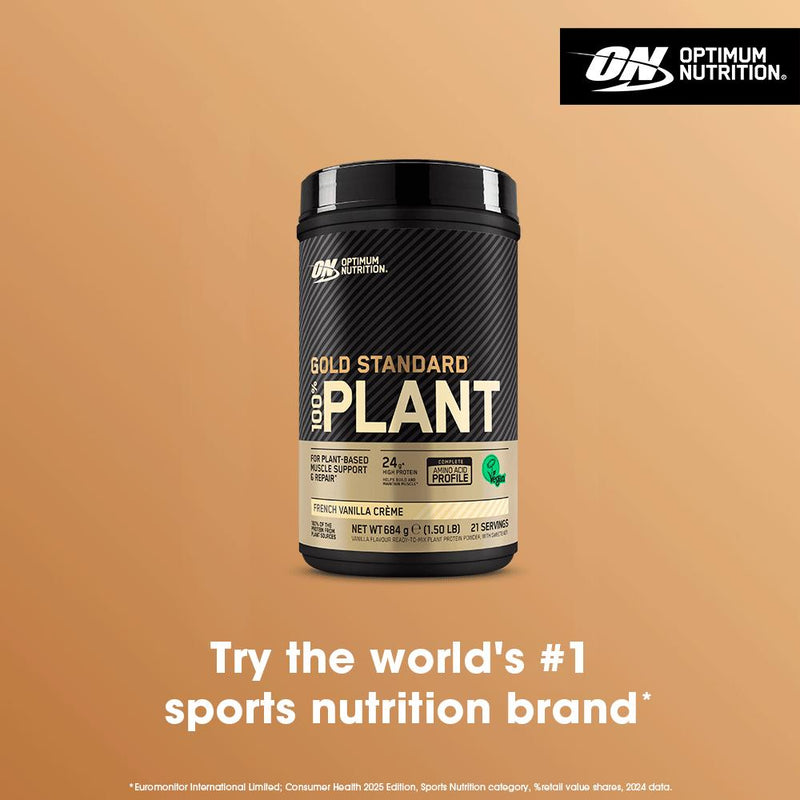Optimum Nutrition plant protein powder French Vanilla Creme 684g (British brand)