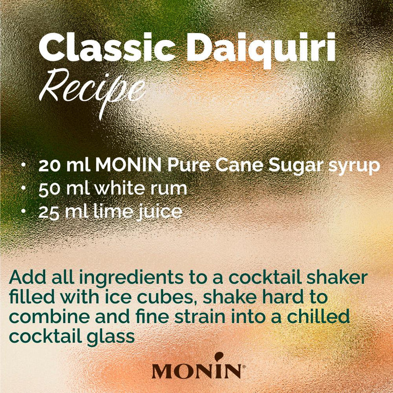 Monin Pure Cane Sugar syrup 250ml - British product