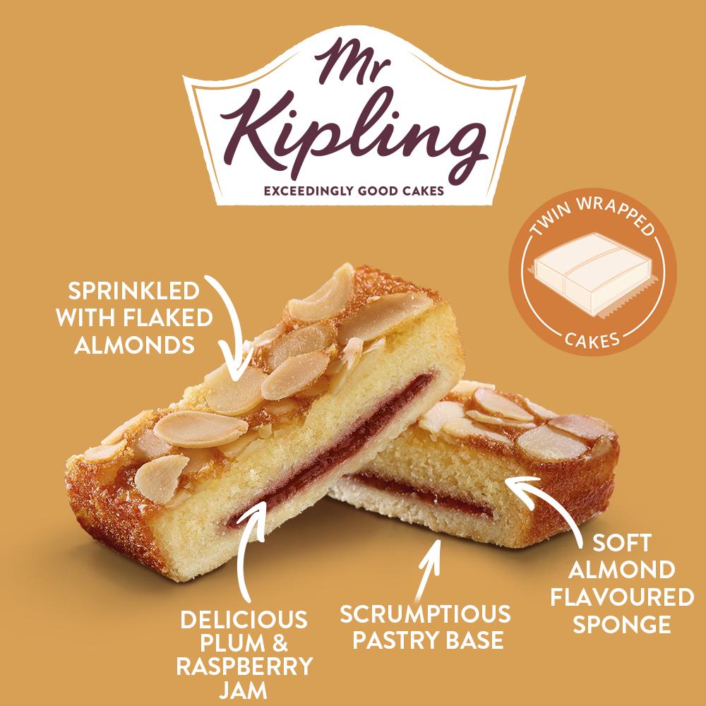 Mr Kipling almond cake slices 6-pack (British brand)