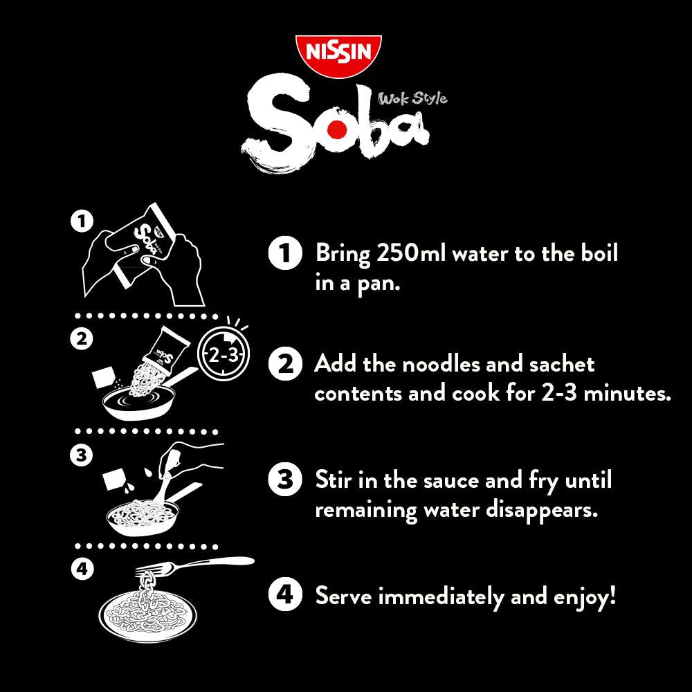 Nissin Soba Classic wok style instant noodles 109g, UK version