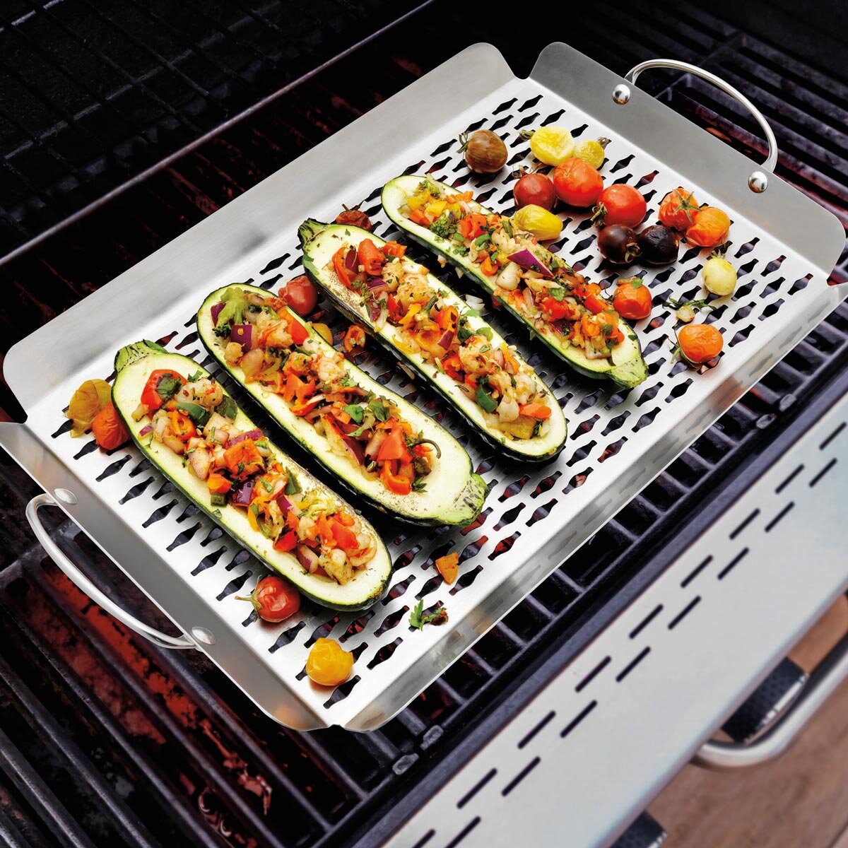 Linkfair Stainless Steel BBQ Baskets 2 piece