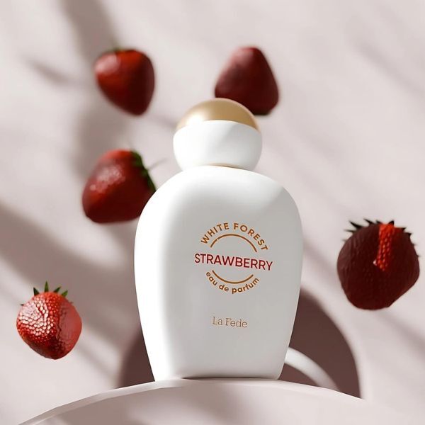 Khadlaj La Fede White Forest Strawberry perfume 100ml - British product