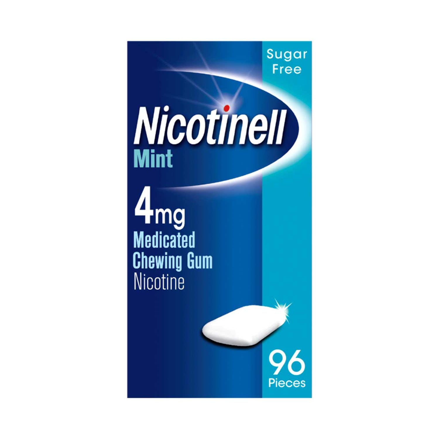 Nicotinell mint 4mg medicated chewing gum 96 pieces - British product