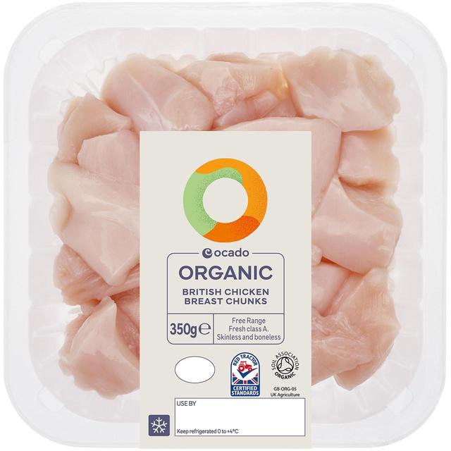 Ocado Organic Free Range Chicken Breast Chunks   350g