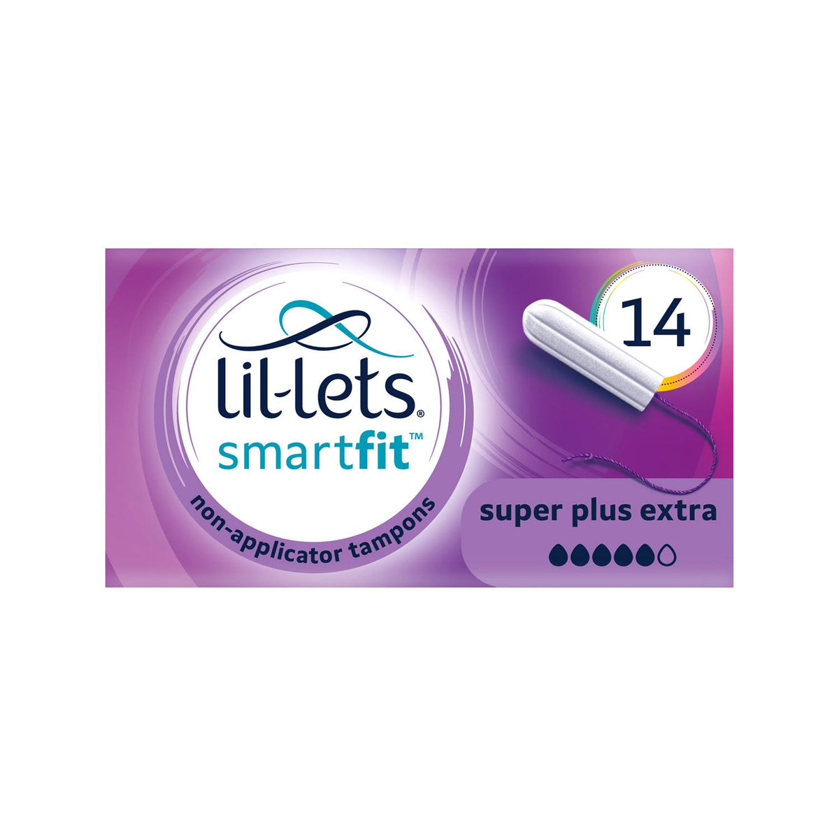 Lil-Lets non-applicator tampons Super Plus Extra 14 pack - British product
