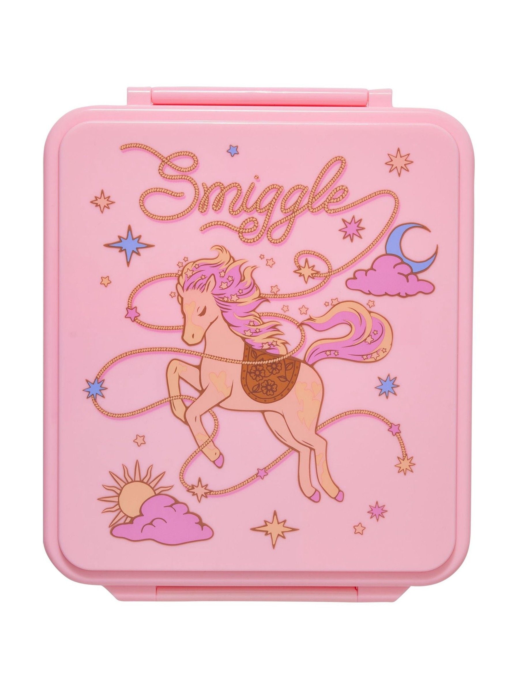 Smiggle Pink Wildflower Bento Lunchbox with Insulated Food Jar - British product