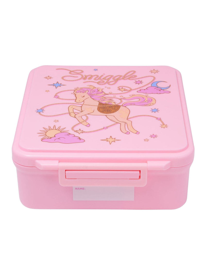 Smiggle Pink Wildflower Bento Lunchbox with Insulated Food Jar - British product