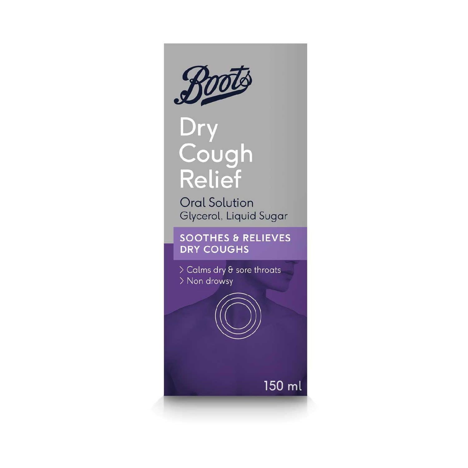 Boots Dry Cough Relief Oral Solution 150ml - British product