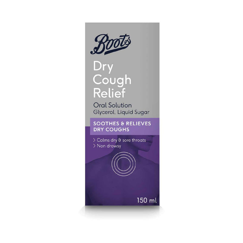 Boots Dry Cough Relief Oral Solution 150ml - British product