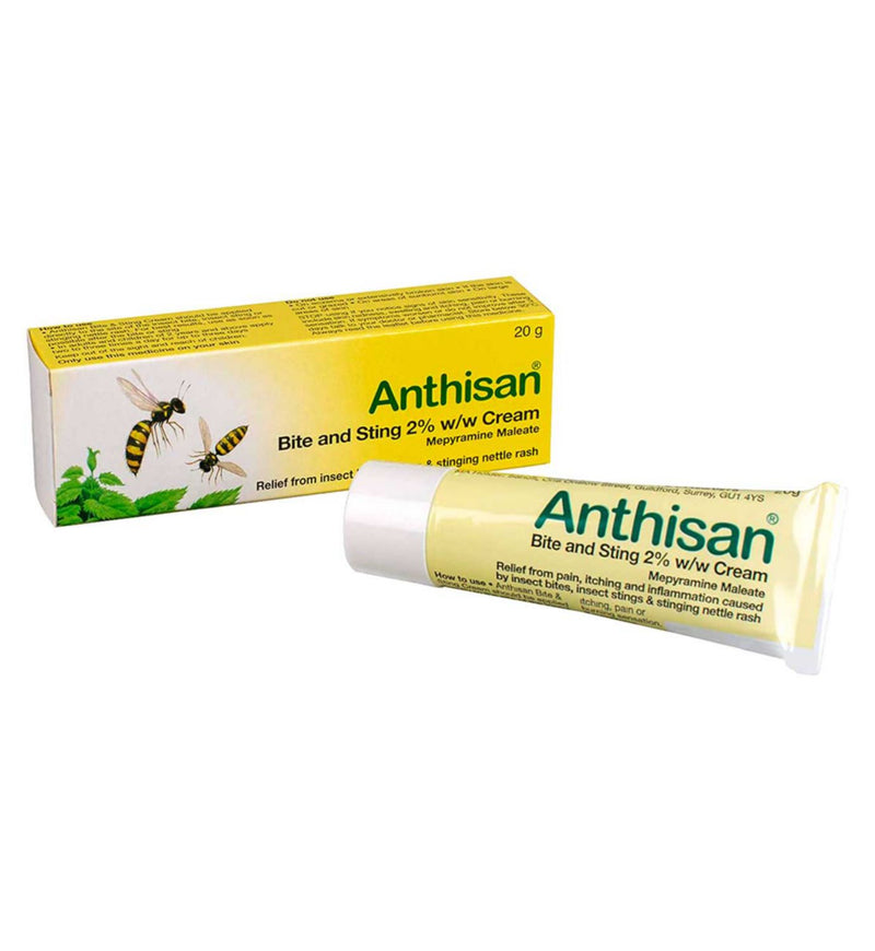 Anthisan Insektenstich- und -bisscreme 20 g - Britisches Produkt