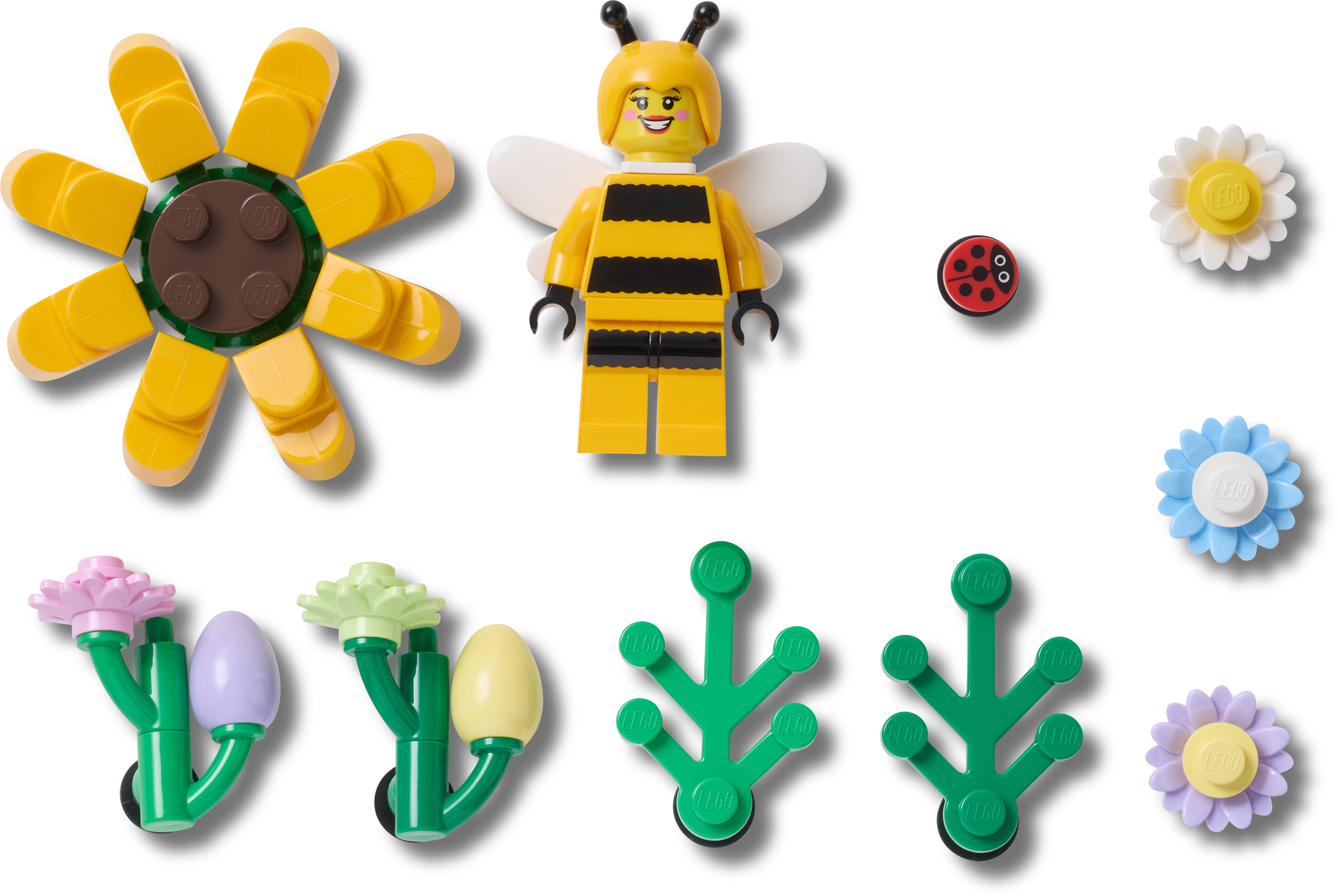 LEGO Sunshine Garden Jibbitz charms 10 Pack, imported from the UK