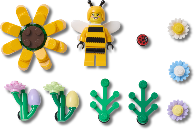 LEGO Sunshine Garden Jibbitz charms 10 Pack, imported from the UK