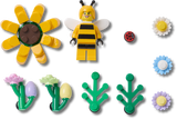 LEGO Sunshine Garden Jibbitz charms 10 Pack, imported from the UK