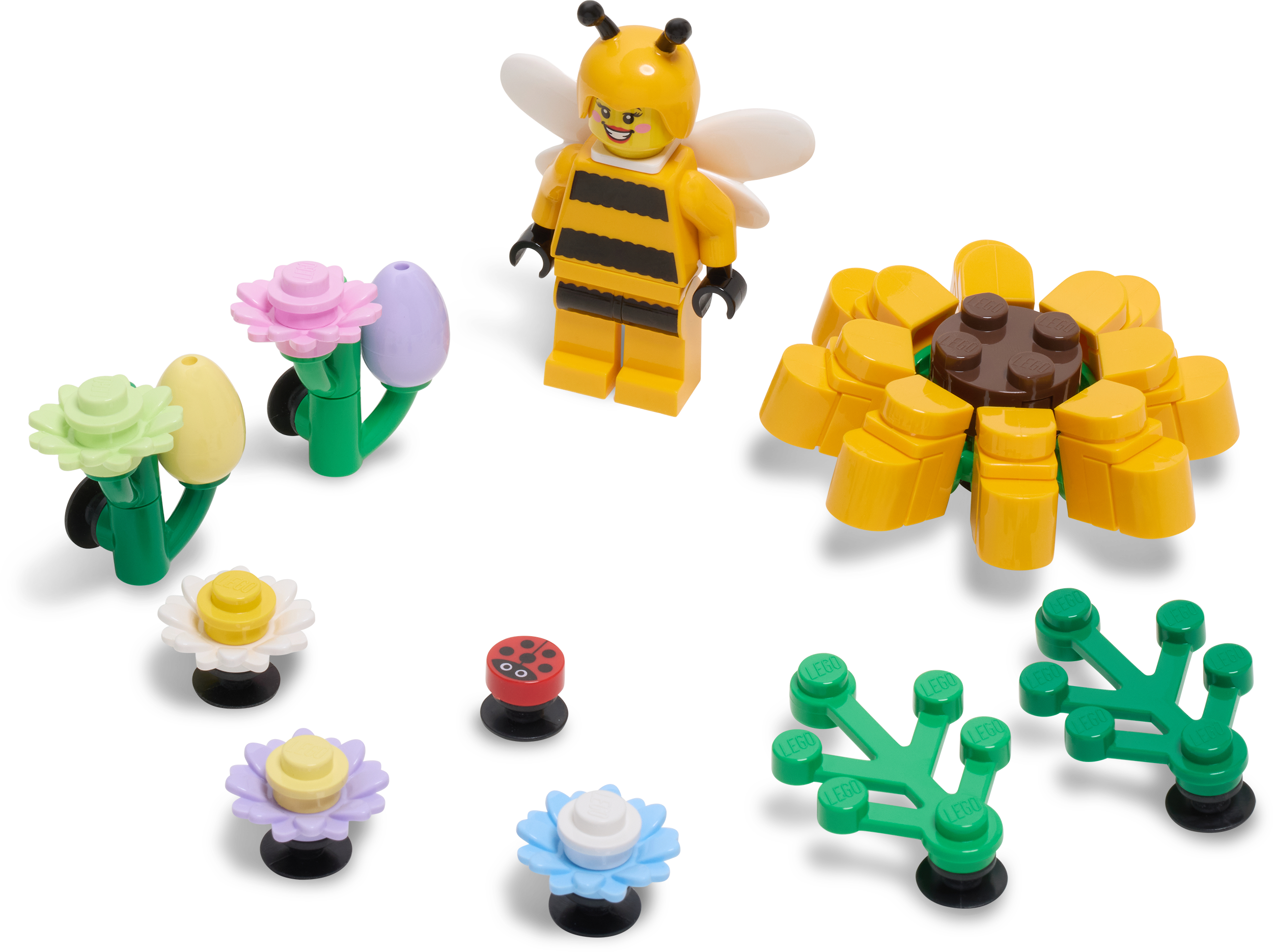 LEGO Sunshine Garden Jibbitz charms 10 Pack, imported from the UK