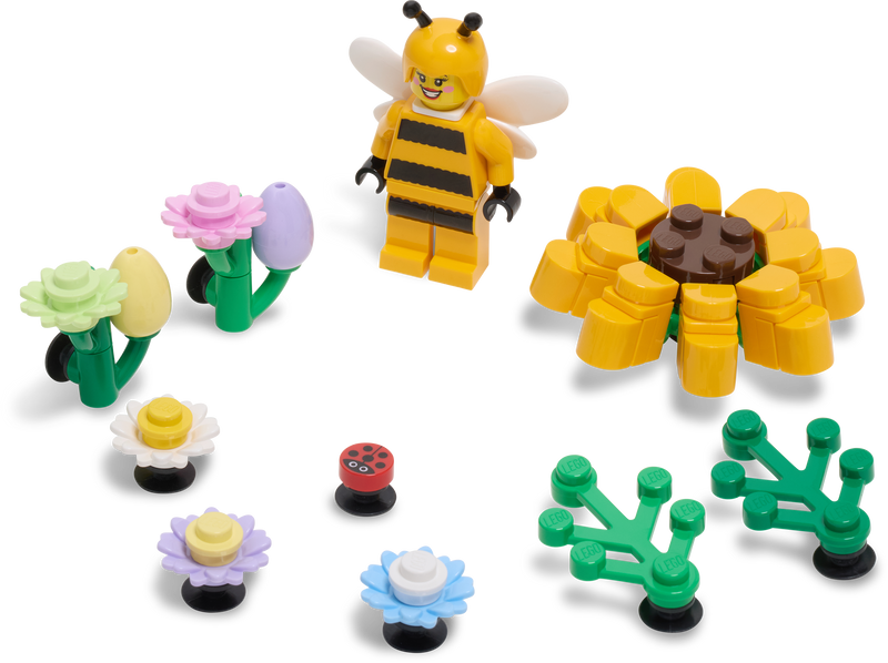 LEGO Sunshine Garden Jibbitz charms 10 Pack, imported from the UK