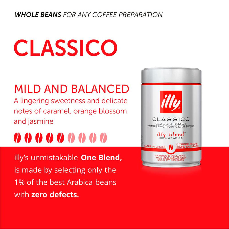Illy espresso roasted coffee beans 250g, imported from the UK